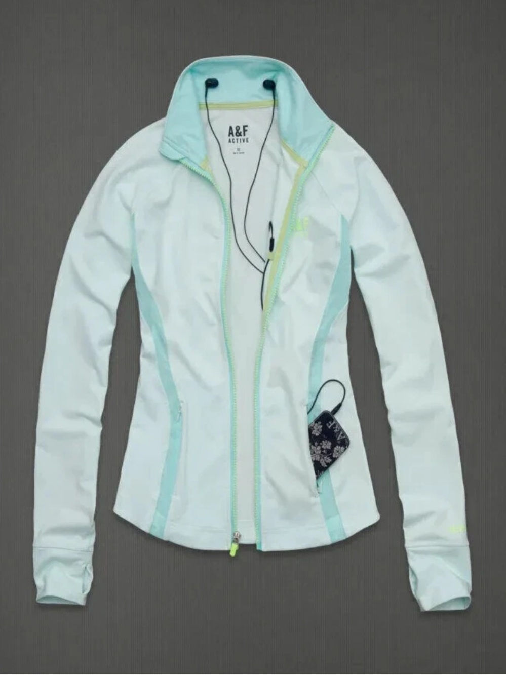 Abercrombie & Fitch "A&F Active" Track Full-Zip Jacket